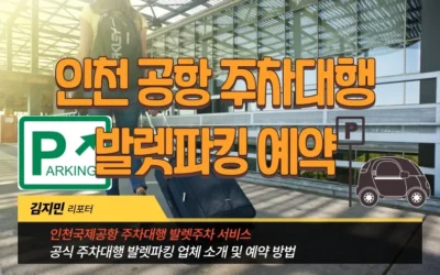 인천 공항 주차대향 발렛파킹